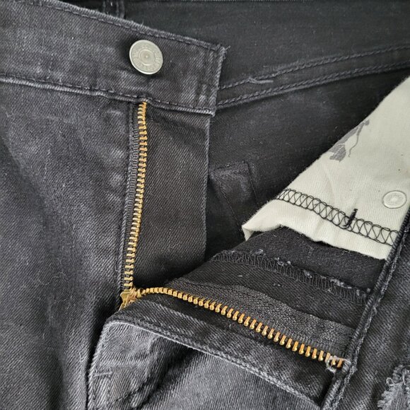 Levi’s 502 Taper Fit Jeans Black Size 30x32 Men’s Denim - Picture 9 of 11